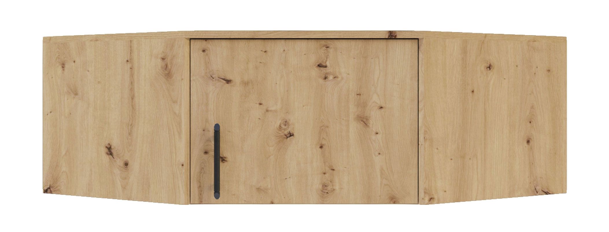 Schrankaufsatz Hannut 29, Farbe: Eiche Artisan - Abmessungen: 40 x 95 x 95 cm (H x B x T)