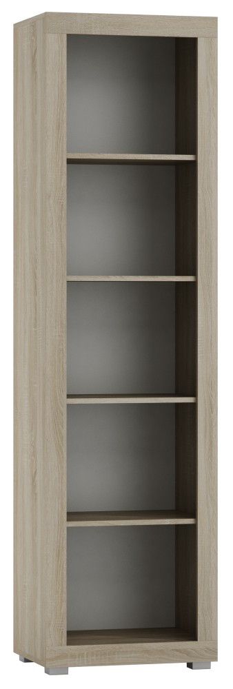 Regal Lorengau 27, Farbe: Sonoma Eiche - Abmessungen: 202 x 55 x 40 cm (H x B x T)