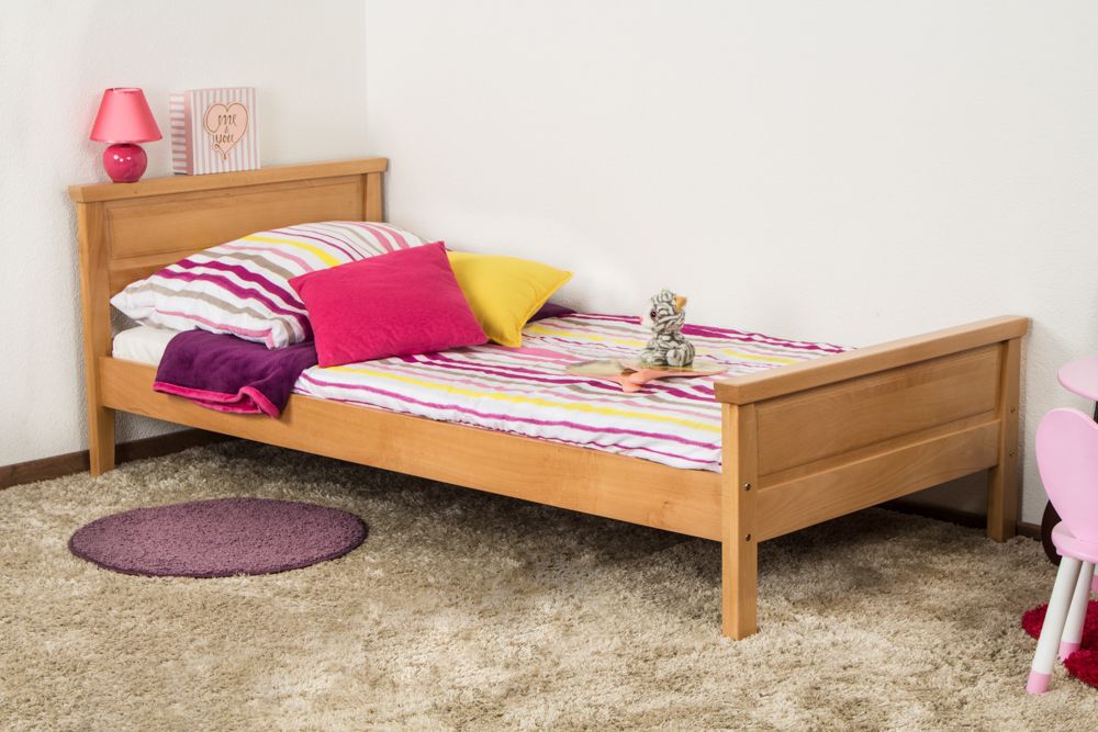 Kinderbett / Jugendbett Wooden Nature 141 Buche massiv natur - 90 x 200 cm (B x L)