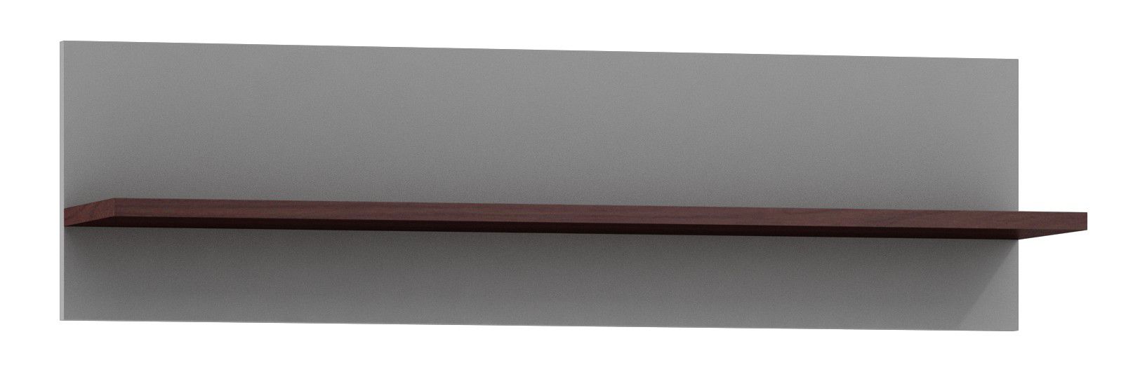 Hängeregal / Wandregal Tabubil 05, Farbe: Wenge / Grau - Abmessungen: 25 x 90 x 21 cm (H x B x T)