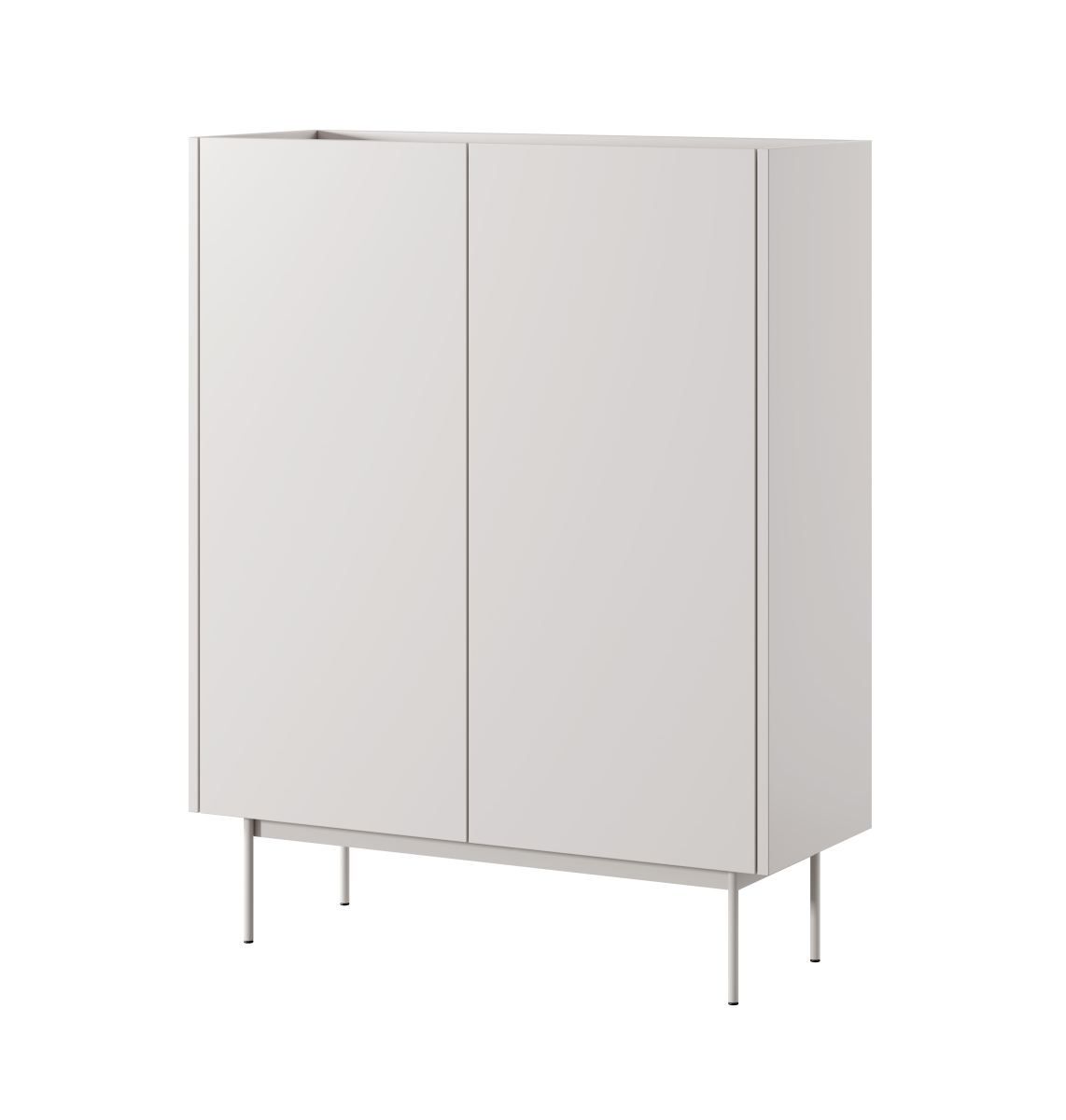 Elegante Kommode in Kaschmir / Eiche Cascob 03, 122 x 97 x 37 cm, mit 3 Fächern und Soft Close System, hochwertig verarbeitet, gut kombinierbar