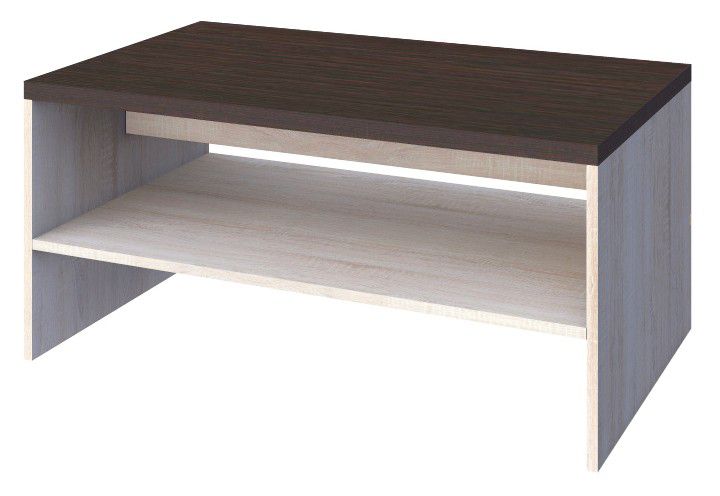 Couchtisch Aitape 24, Farbe: Sonoma Eiche dunkel / Sonoma Eiche hell - Abmessungen: 120 x 60 x 56 cm (B x T x H)