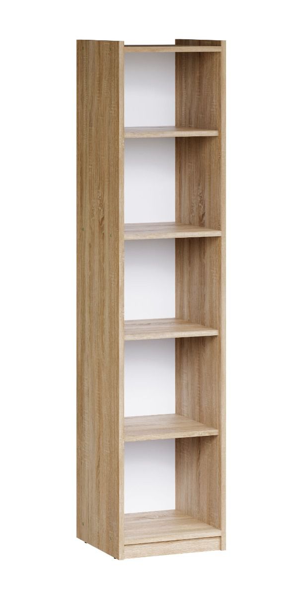 Bücherregal Cuarto 01, Farbe: Eiche Sonoma - 173 x 40 x 34 cm (H x B x T)