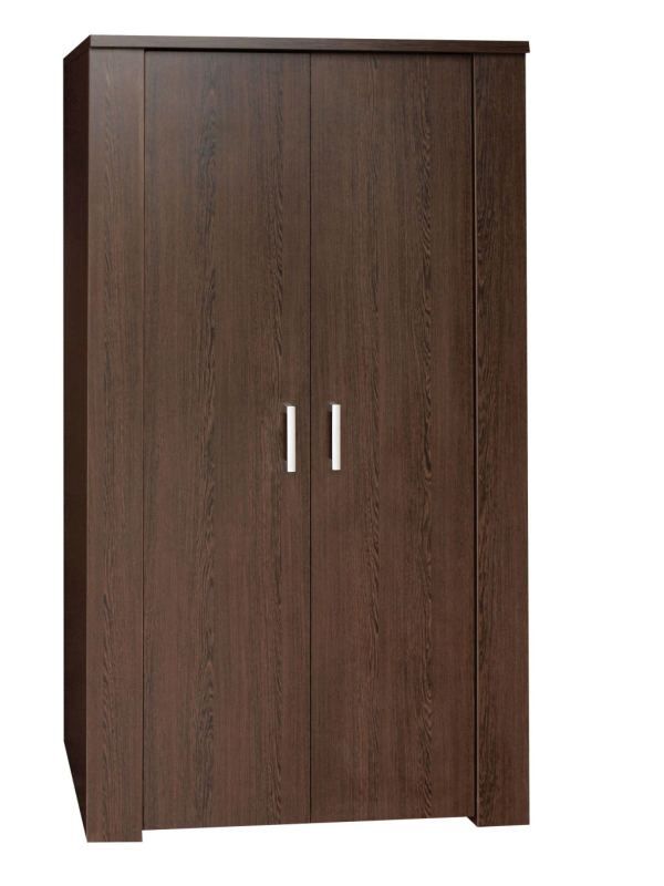 Drehtürenschrank / Kleiderschrank Estero 06, Farbe: Wenge - 180 x 100 x 60 cm (H x B x T)