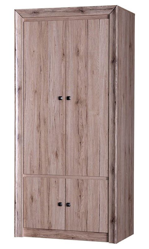 Drehtürenschrank / Kleiderschrank Sokone 01, Farbe: Sanremo - 194 x 90 x 56 cm (H x B x T)