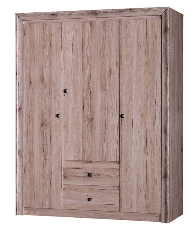 Drehtürenschrank / Kleiderschrank Sokone 03, Farbe: Sanremo - 194 x 150 x 56 cm (H x B x T)