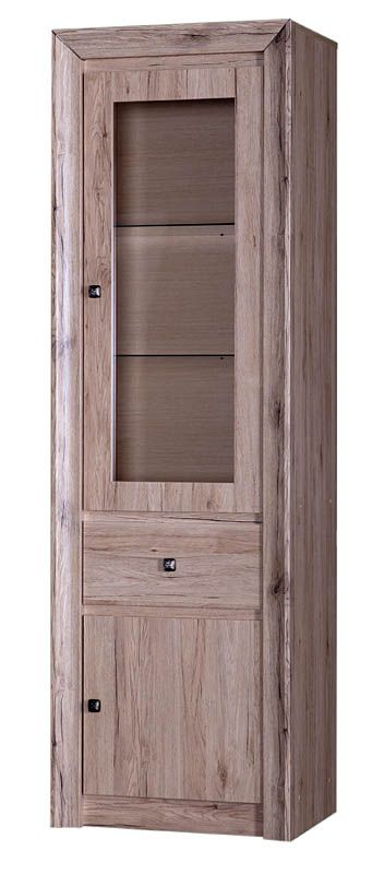 Vitrine Sokone 04, Farbe: Sanremo - 194 x 60 x 46 cm (H x B x T)