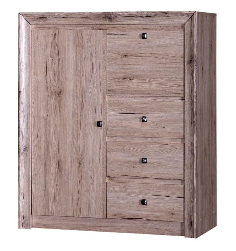 Kommode Sokone 09, Farbe: Sanremo - 125 x 106 x 46 cm (H x B x T)