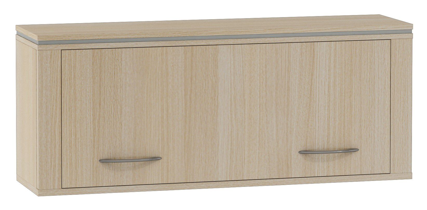 Hängeschrank Kainanto 02, Farbe: Eiche / Grau - Abmessungen: 39 x 96 x 25 cm (H x B x T)