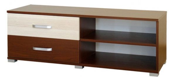 TV-Unterschrank Cikupa 14, Farbe: Nuss / Ulme - Abmessungen: 43 x 120 x 43 cm (H x B x T)