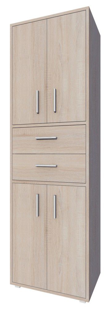 Schrank Garut 31, Farbe: Sonoma Eiche - Abmessungen: 194 x 60 x 40 cm (H x B x T)