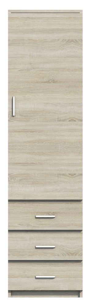 Schrank Pamulang 15, Farbe: Sonoma Eiche - Abmessungen: 200 x 52 x 40 cm (H x B x T)