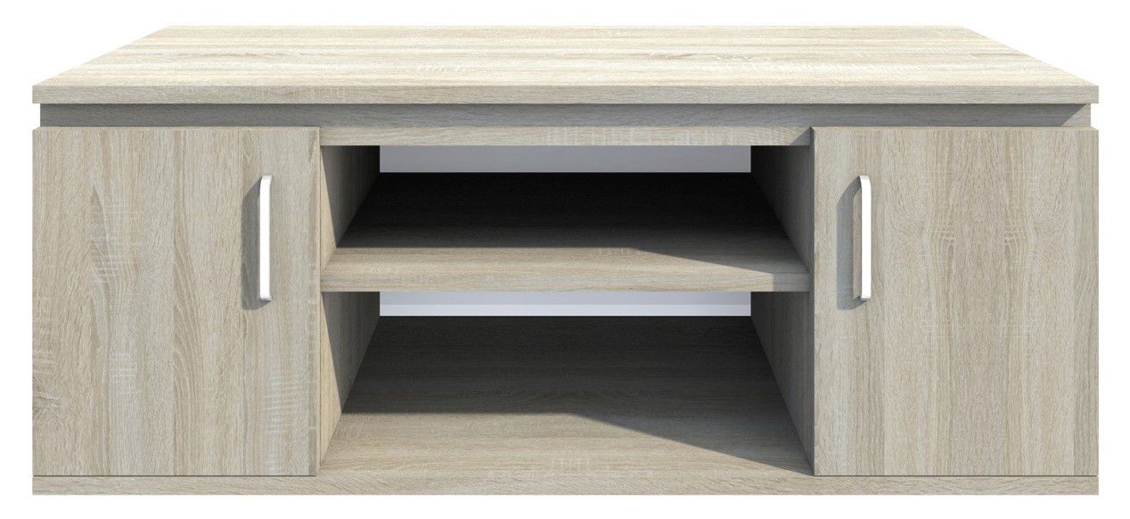 TV-Unterschrank Pamulang 07, Farbe: Sonoma Eiche - Abmessungen: 47 x 120 x 49 cm (H x B x T)