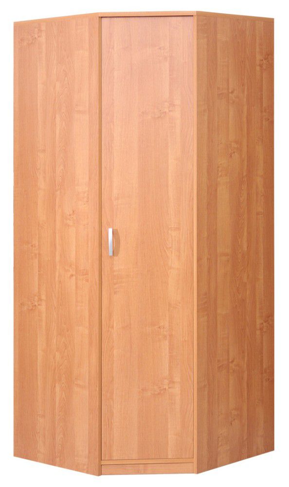 Drehtürenschrank / Eckkleiderschrank Sepatan 16, Farbe: Erle - Abmessungen: 204 x 85 x 85 cm (H x B x T)