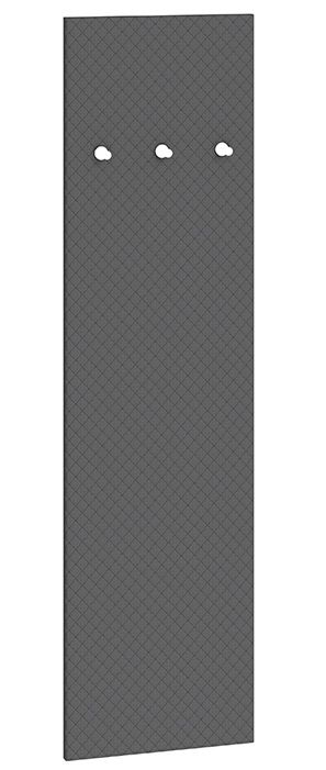 Garderobe Knoxville 25, Farbe: Grau - Abmessungen: 150 x 40 x 3 cm (H x B x T)