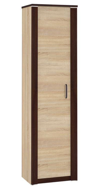 Schrank Terreon 01, Farbe: Sonoma Eiche hell / Sonoma Eiche dunkel - Abmessungen: 199 x 55 x 41 cm (H x B x T)