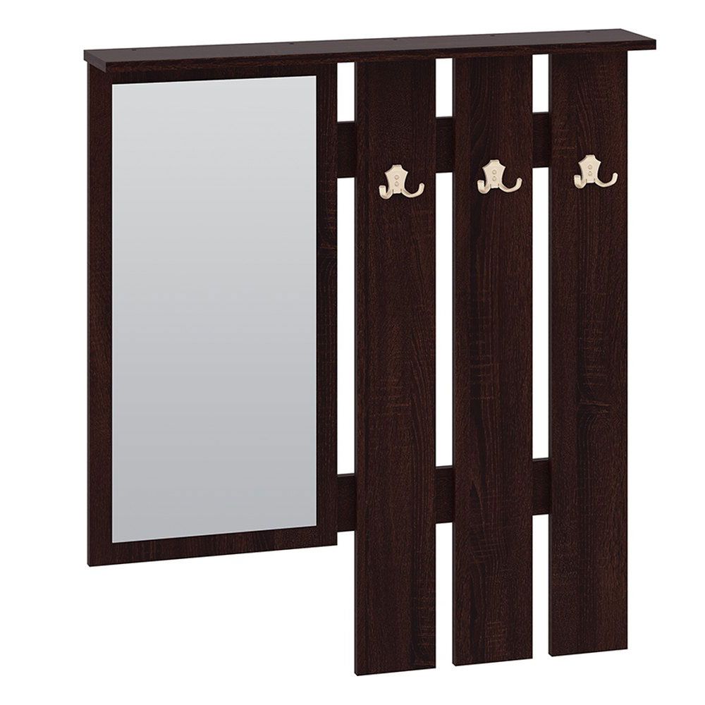 Garderobe Xalapa 03, Farbe: Sonoma Eiche dunkel - Abmessungen: 101 x 90 x 15 cm (H x B x T)