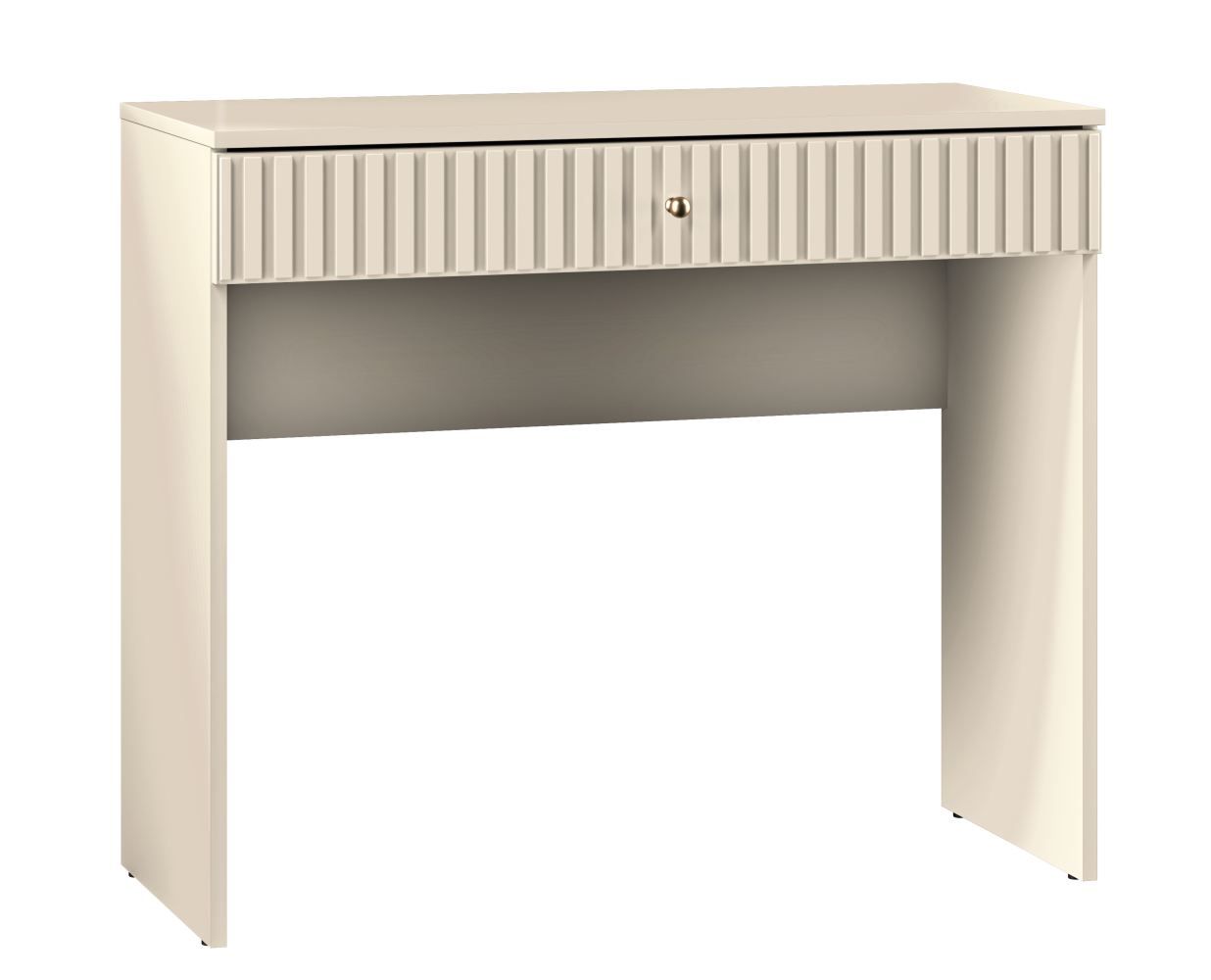 Schminktisch Petkula 08, Farbe: Beige hell - Abmessungen: 78 x 92 x 40 cm (H x B x T), mit 1 Schublade