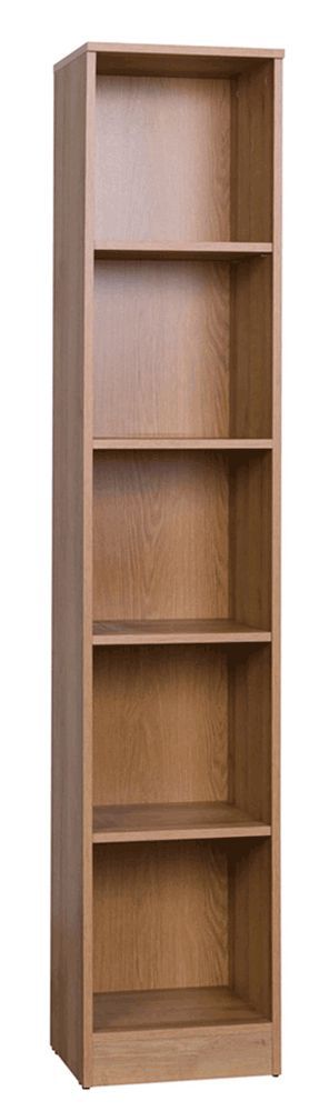 Bücherregal Fafe 07, Farbe: Eiche Riviera - Abmessungen: 185 x 36 x 34 cm (H x B x T)