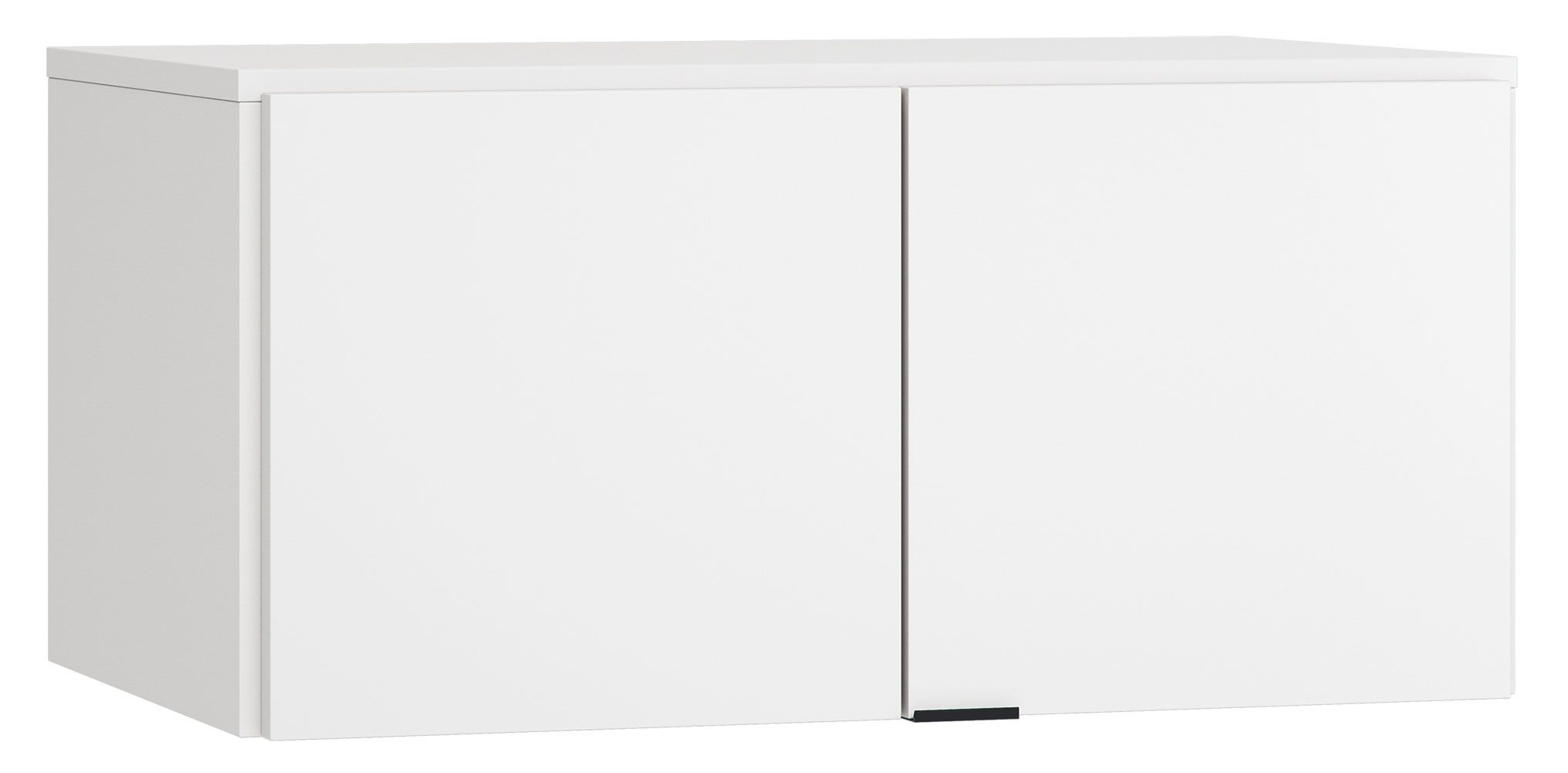 Aufsatz für zweitürigen Kleiderschrank Chiflero, Farbe: Weiß - Abmessungen: 45 x 93 x 57 cm (H x B x T)