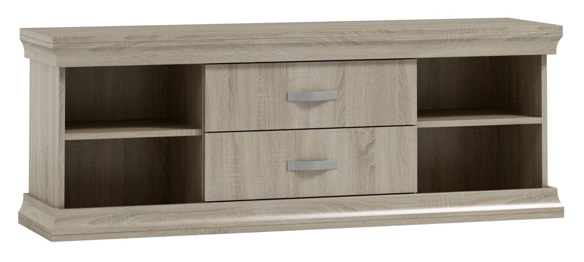 TV-Unterschrank Wewak 19, Farbe: Sonoma Eiche - Abmessungen: 59 x 160 x 42 cm (H x B x T)