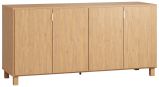 Kommode Averias 04, Farbe: Eiche - Abmessungen: 78 x 160 x 47 cm (H x B x T)