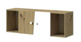 Hängeschrank Sirte 13, Farbe: Eiche / Weiß matt - Abmessungen: 41 x 120 x 32 cm (H x B x T)