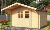 Gartenhaus G261 Natur - 34 mm Blockbohlenhaus, Grundfläche: 8,60 m², Satteldach