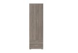 Schrank "Tremelo" 01, Farbe: Eiche Trüffel - Abmessungen: 202 x 60 x 41,50 cm (H x B x T)