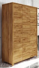 Drehtürenschrank / Kleiderschrank Tasman 09 Wildeiche massiv geölt - Abmessungen: 212 x 145 x 60 cm (H x B x T)